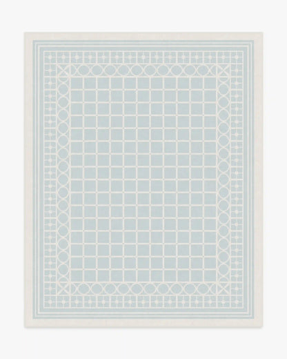 Palm Beach Powder Blue Rug by Gray Malin