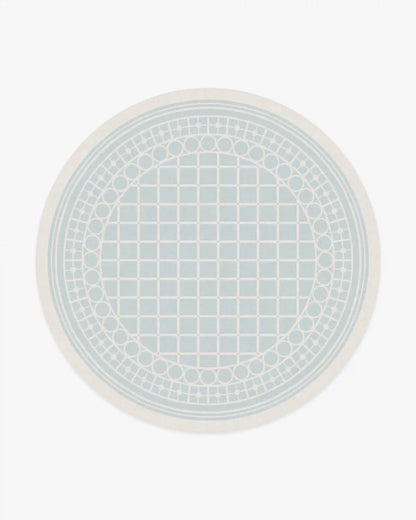 Palm Beach Powder Blue Rug by Gray Malin