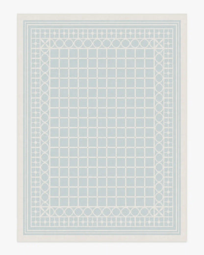 Palm Beach Powder Blue Rug by Gray Malin