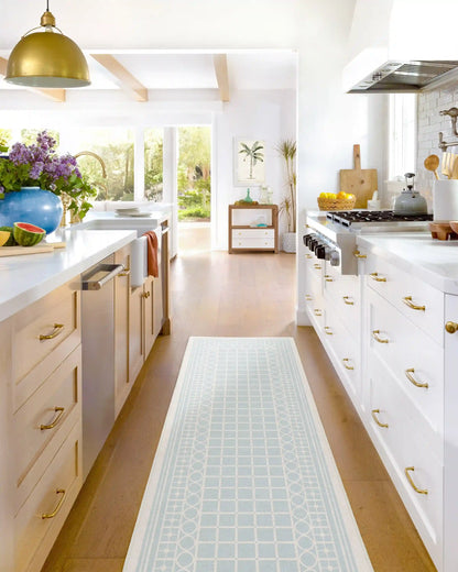 Palm Beach Powder Blue Rug by Gray Malin