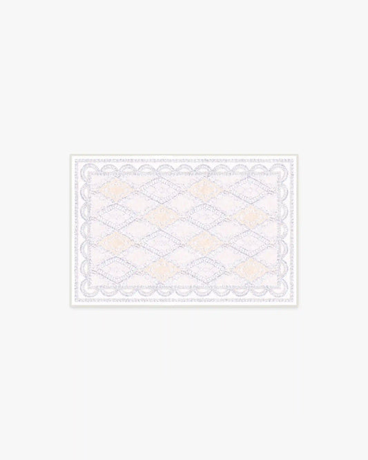 Happy Birthday Popo Cream & Rose Rug by Humberto Leon