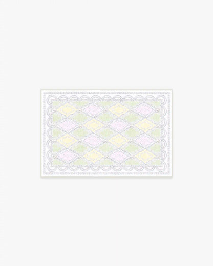 Happy Birthday Popo Pistachio & Lemon Rug by Humberto Leon