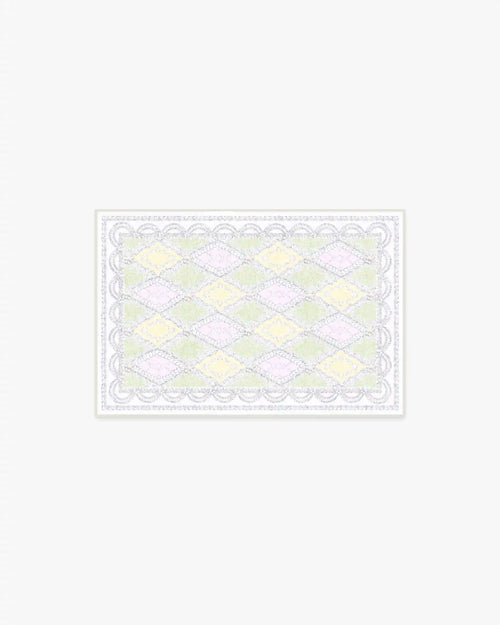 Happy Birthday Popo Pistachio & Lemon Rug by Humberto Leon