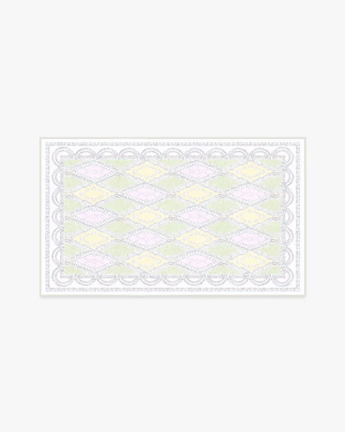 Happy Birthday Popo Pistachio & Lemon Rug by Humberto Leon