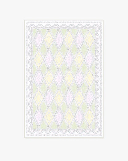 Happy Birthday Popo Pistachio & Lemon Rug by Humberto Leon