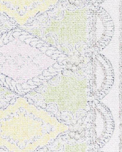 Happy Birthday Popo Pistachio & Lemon Rug by Humberto Leon