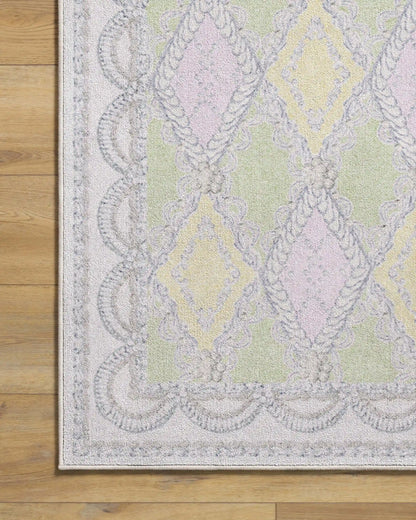 Happy Birthday Popo Pistachio & Lemon Rug by Humberto Leon
