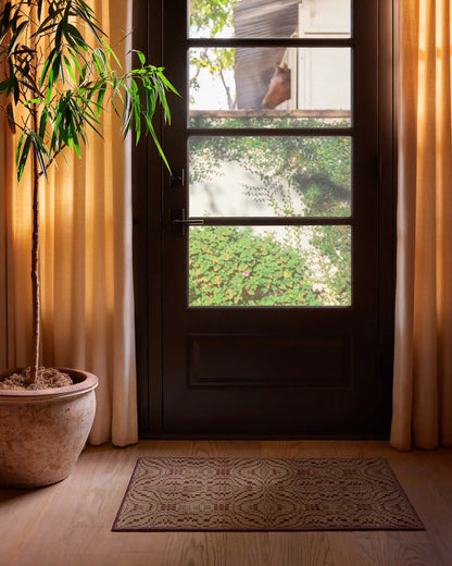 Hearthstone Natural & Amber Rug