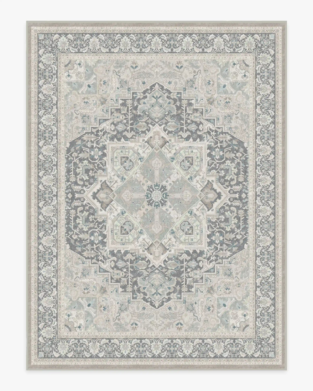 Hendesi Heriz Abalone Rug