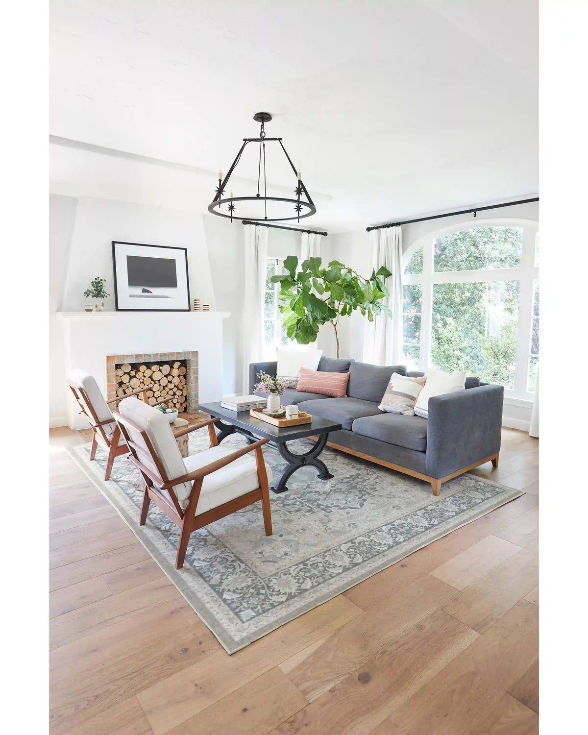 Hendesi Heriz Abalone Rug