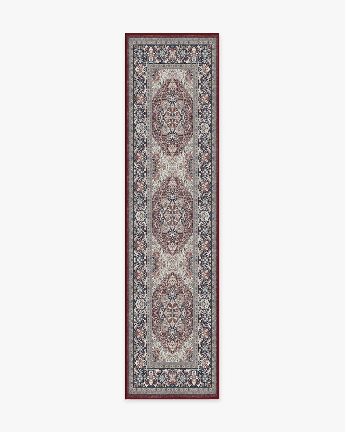 Hendesi Heriz Bordeaux Rug