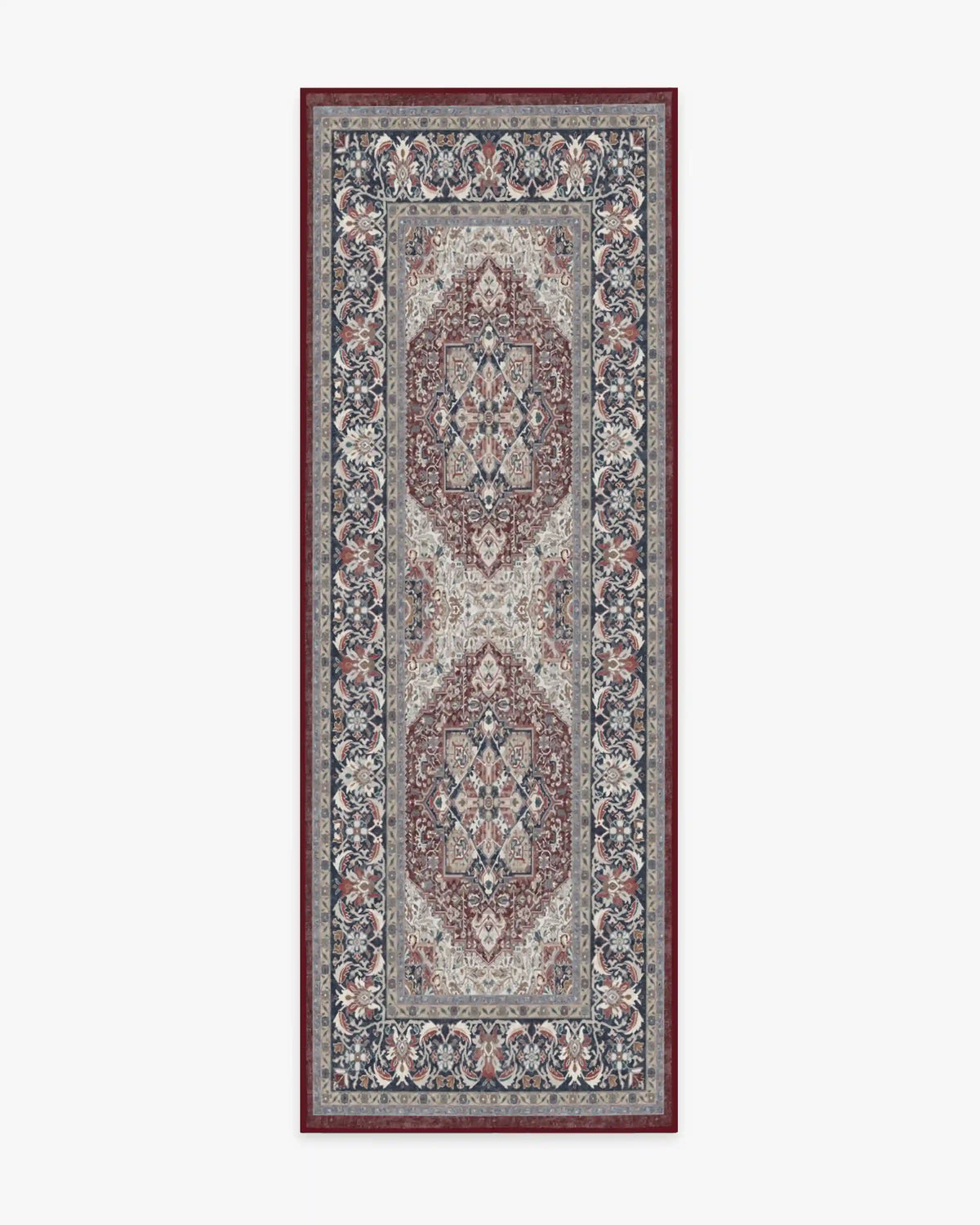 Hendesi Heriz Bordeaux Rug
