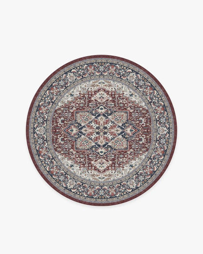 Hendesi Heriz Bordeaux Rug