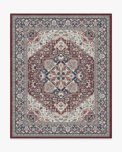 Hendesi Heriz Bordeaux Rug