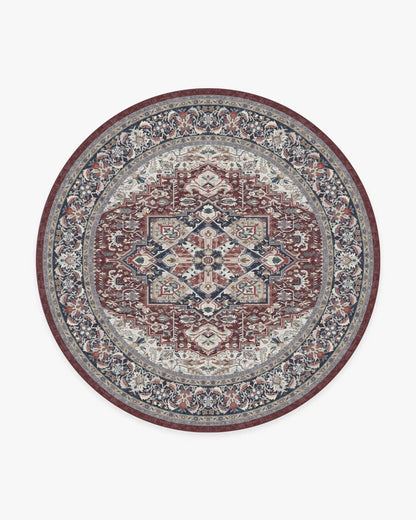 Hendesi Heriz Bordeaux Rug