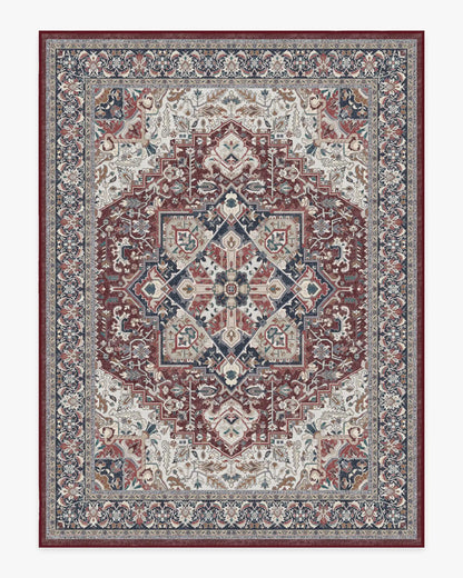 Hendesi Heriz Bordeaux Rug