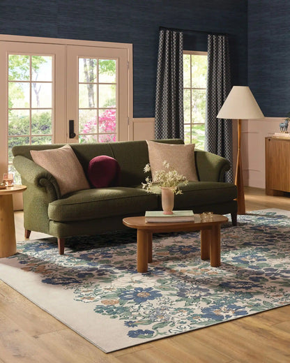 Honeydew Blue Rug by Liberty
