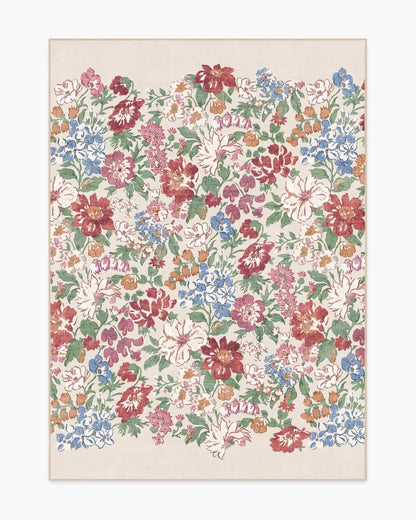 Honeydew Red & Pink Rug by Liberty