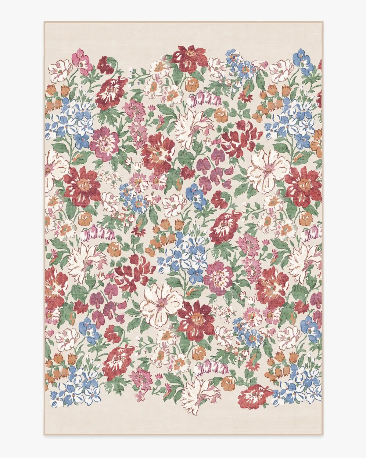 Honeydew Red & Pink Rug by Liberty