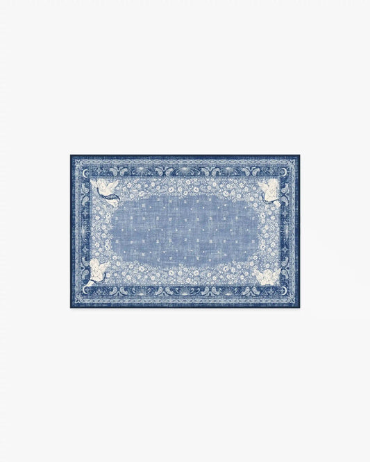 Humberto's Bandana Blue Rug by Humberto Leon