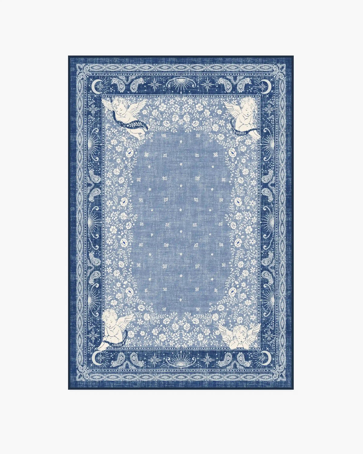 Humberto's Bandana Blue Rug by Humberto Leon
