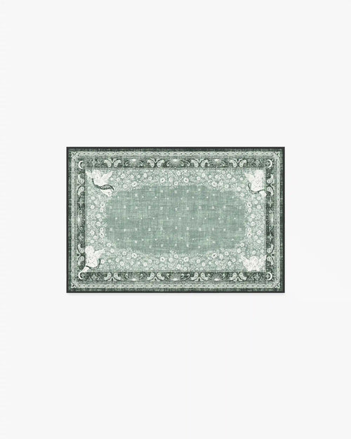 Humberto's Bandana Green Rug by Humberto Leon