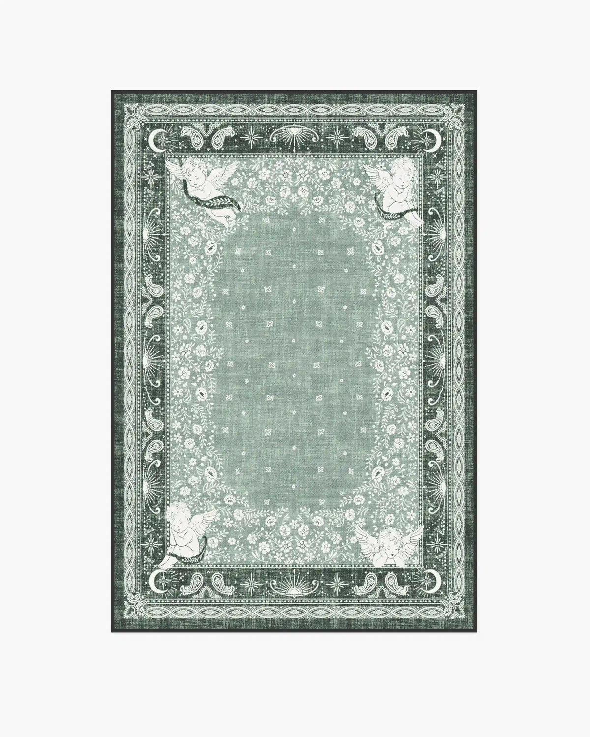 Humberto's Bandana Green Rug by Humberto Leon
