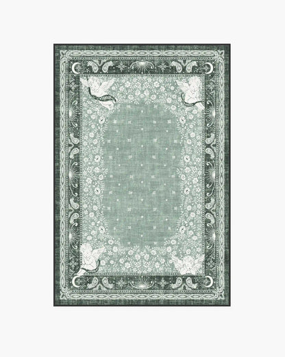 Humberto's Bandana Green Rug by Humberto Leon