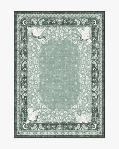 Humberto's Bandana Green Rug by Humberto Leon