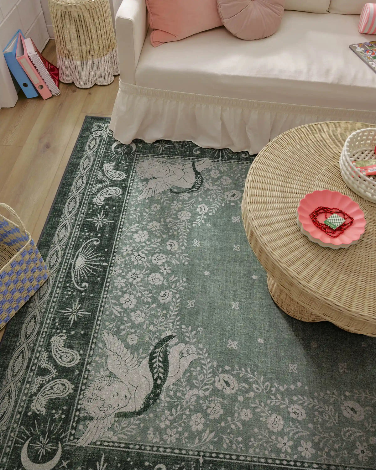 Humberto's Bandana Green Rug by Humberto Leon