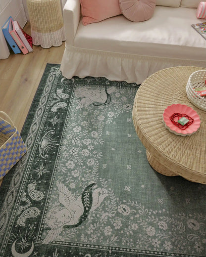 Humberto's Bandana Green Rug by Humberto Leon