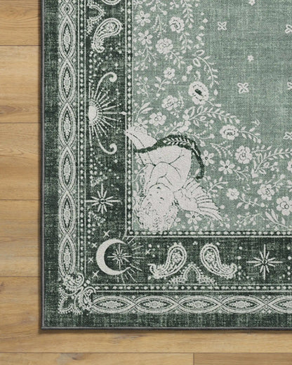 Humberto's Bandana Green Rug by Humberto Leon