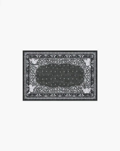 Humberto's Bandana Soft Black Rug by Humberto Leon