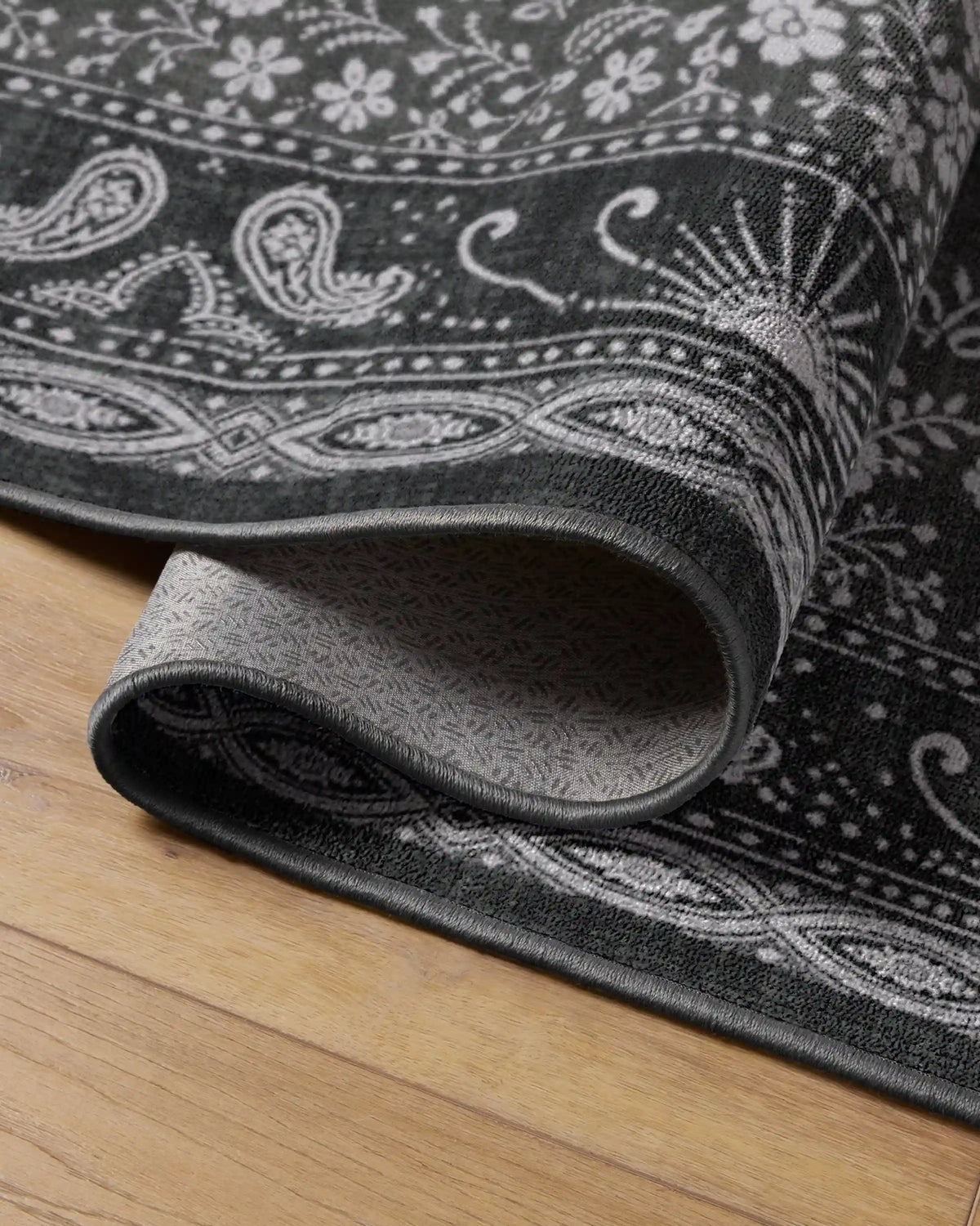Humberto's Bandana Soft Black Rug by Humberto Leon