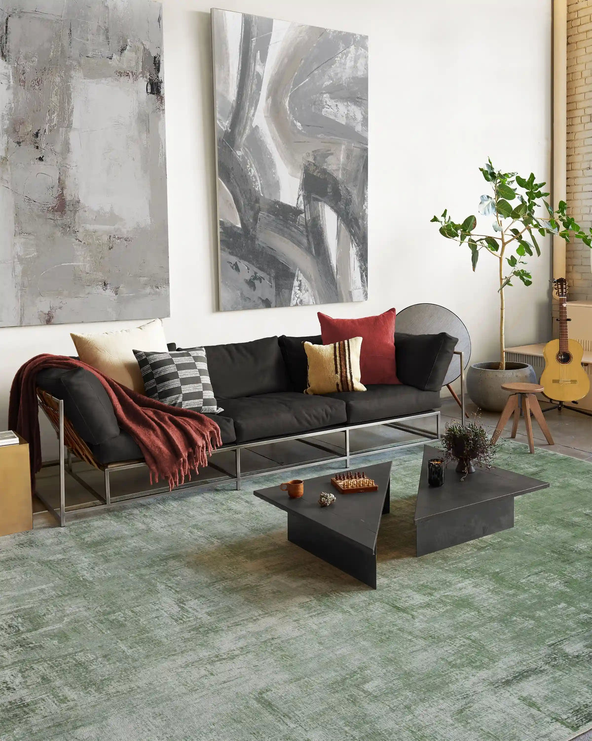 Impasto Sage Green Rug