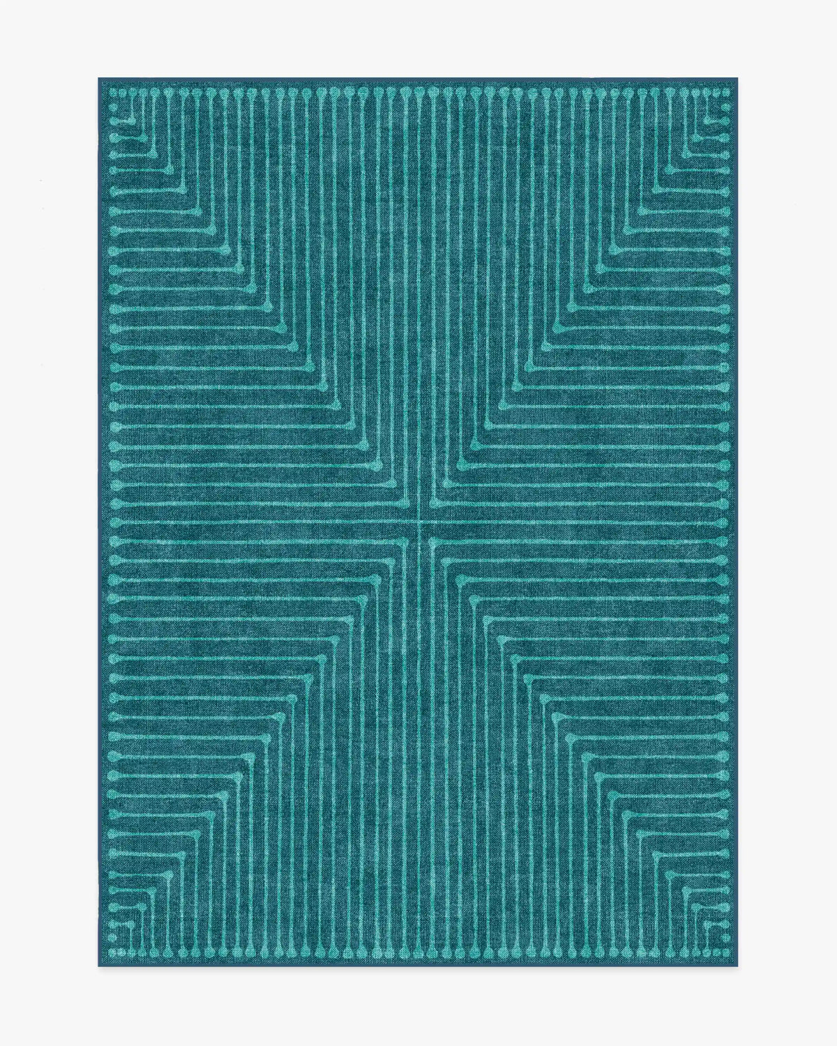 Inkdrop Blue & Teal Rug by Jonathan Adler