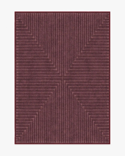 Inkdrop Burgundy Rug by Jonathan Adler