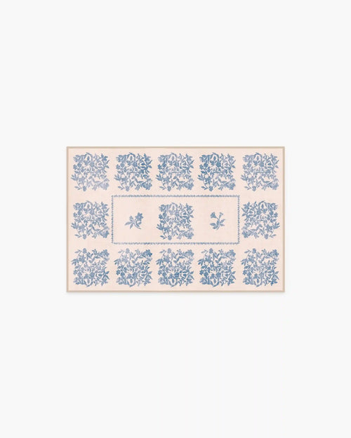 Iona Cream & Blue Rug