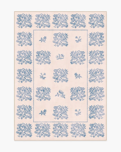 Iona Cream & Blue Rug