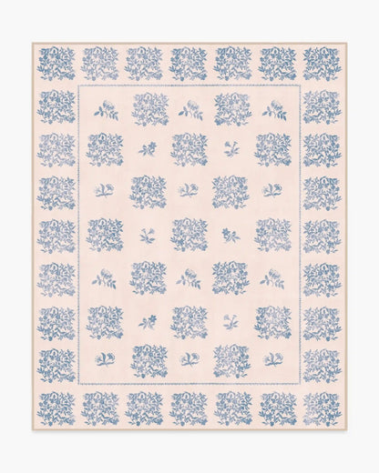 Iona Cream & Blue Rug