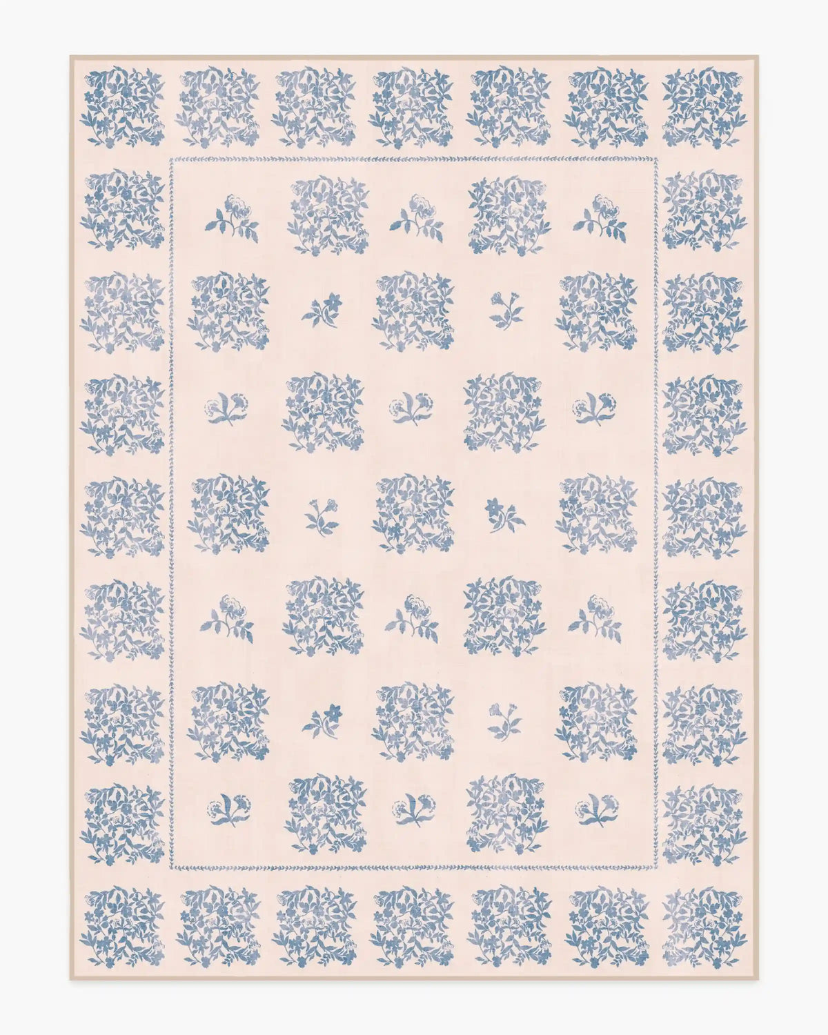 Iona Cream & Blue Rug