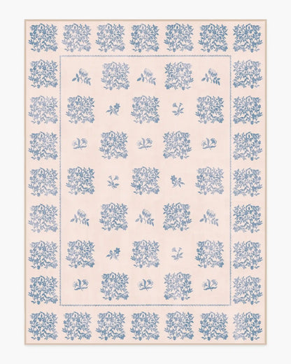 Iona Cream & Blue Rug