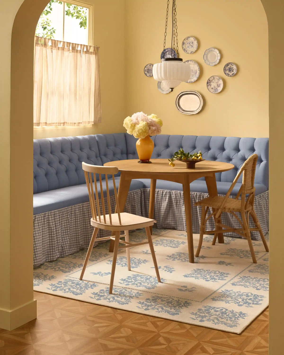 Iona Cream & Blue Rug