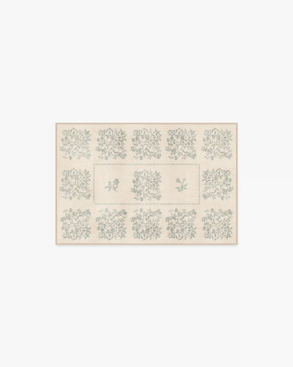 Iona Cream & Sage Green Rug