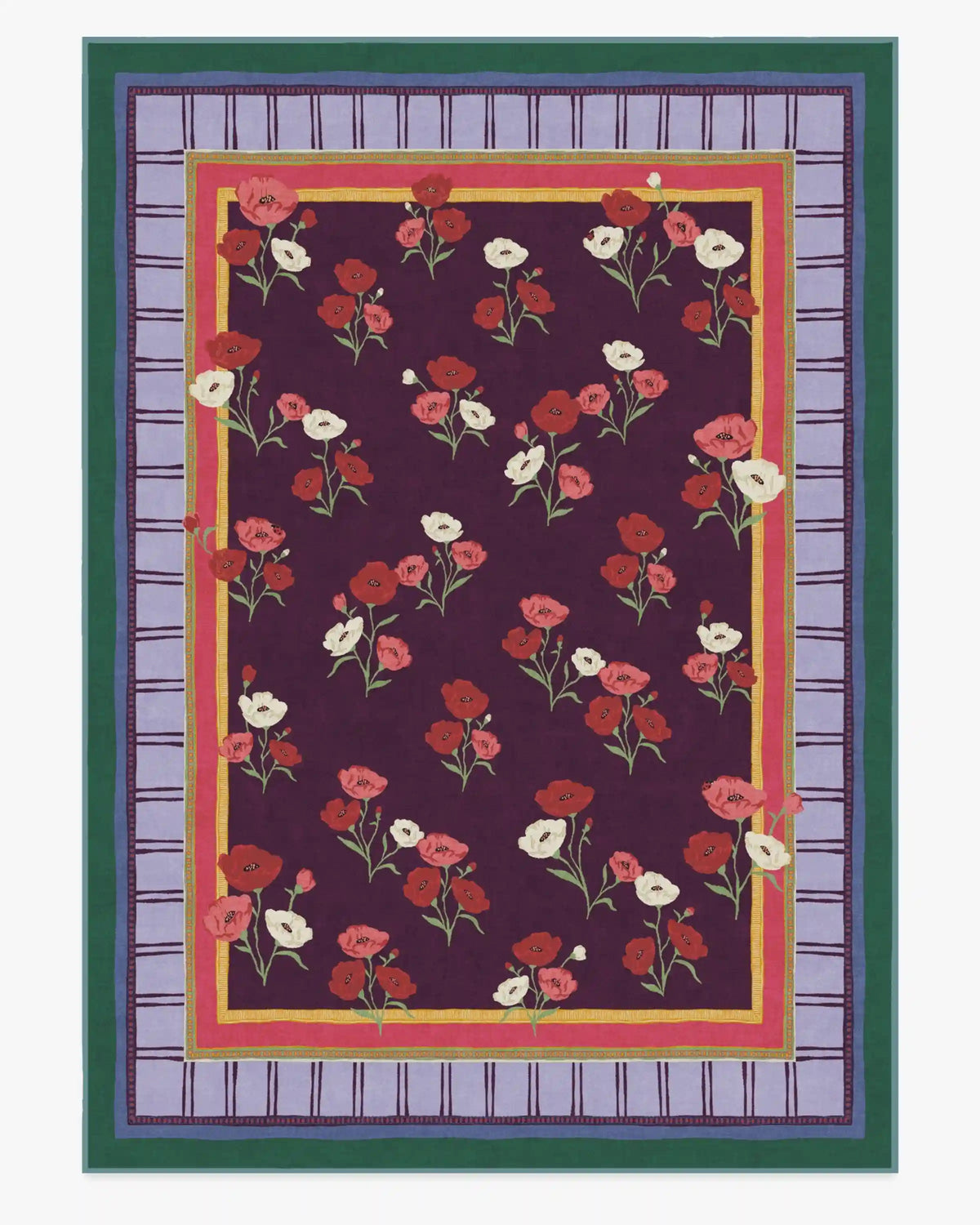 Ambroeus Royal Plum Rug by Iris Apfel