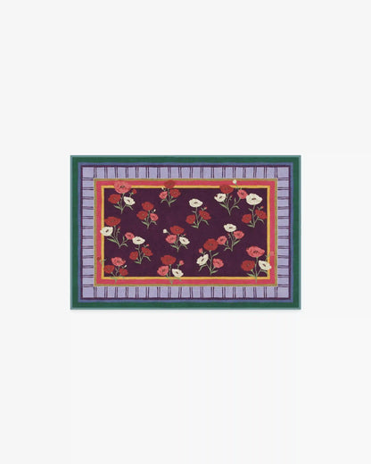Ambroeus Royal Plum Rug by Iris Apfel