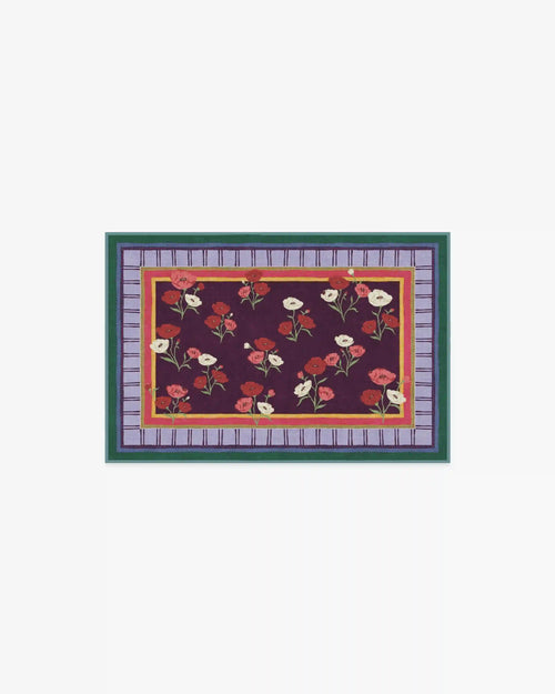 Ambroeus Royal Plum Rug by Iris Apfel
