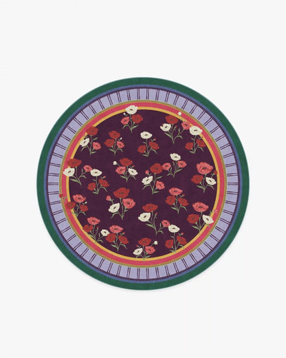 Ambroeus Royal Plum Rug by Iris Apfel