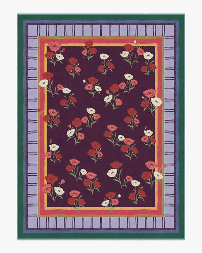 Ambroeus Royal Plum Rug by Iris Apfel