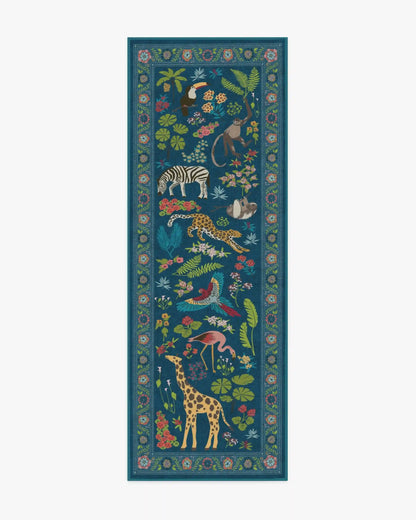 Jingle Jungle Royal Blue Rug by Iris Apfel